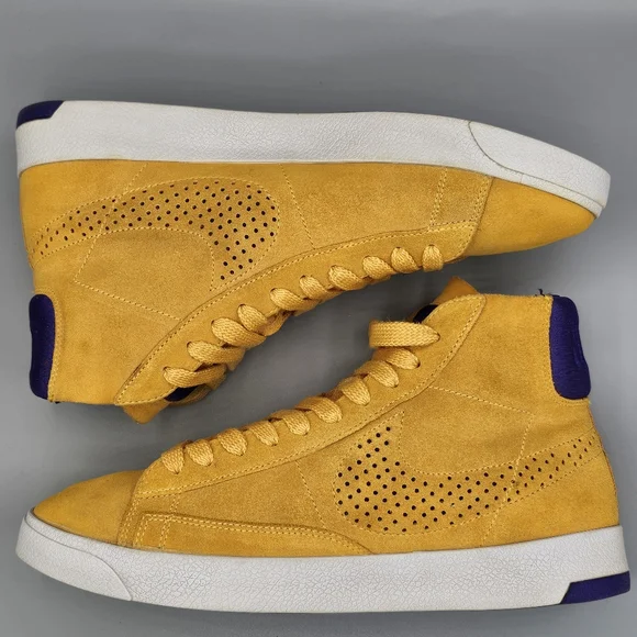 NIKE Blazer LUX Men's US 9 Lakers Yellow Purple Hi Top RARE